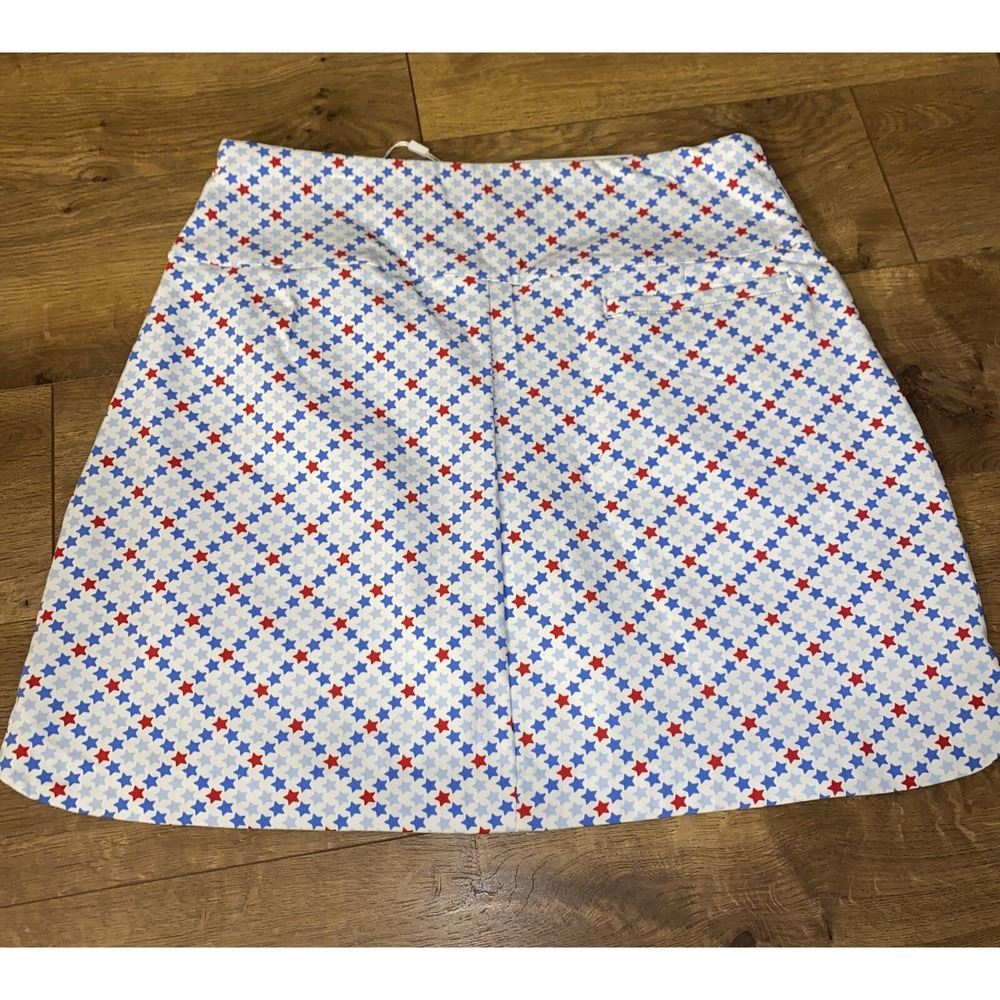 Lady Hagen Tummy  Control Skort‎ Star Print Golf Women's Size Medium 17" Skirt - Picture 3 of 4